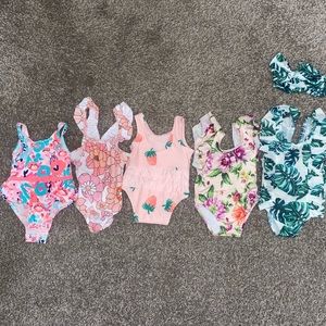 Baby girl swim suits size 3-6 months
